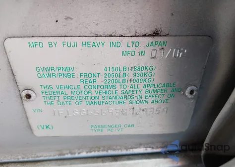 2003 Subaru Forester Xs z USA, uszkodzony, nr VIN JF1SG65693G729359